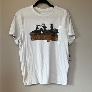 Wrangler White Cowboy Graphic Tee
